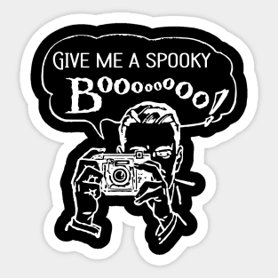 Give me a Spooky: Boooo! Sticker